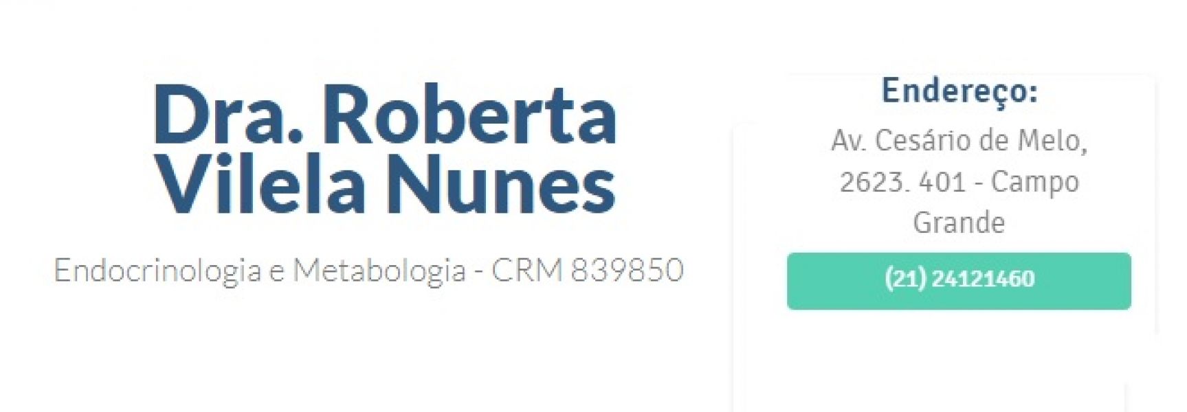 ENDOCRINOLOGISTA EM CAMPO GRANDE RJ - Rj