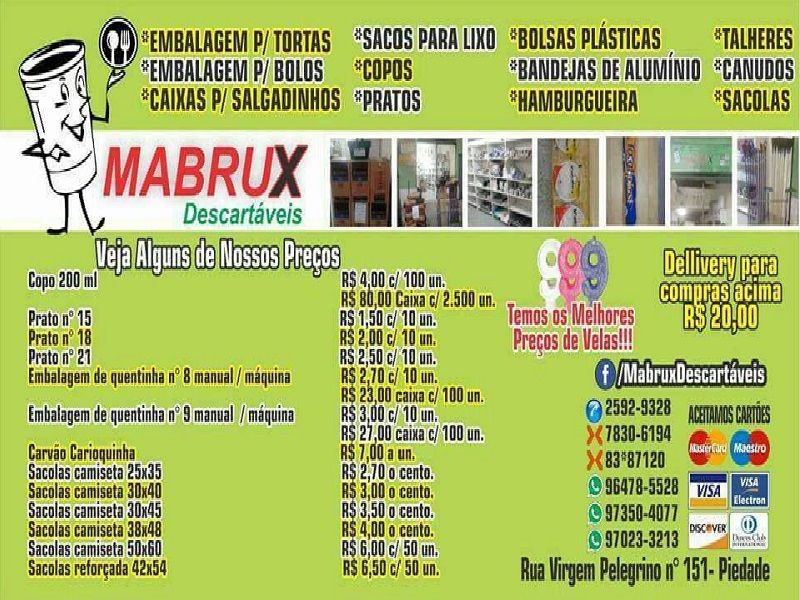 LOJA DE DESCARTÁVEIS EM PIEDADE - WPP(21) 96478-5 ...Ver Telefone!