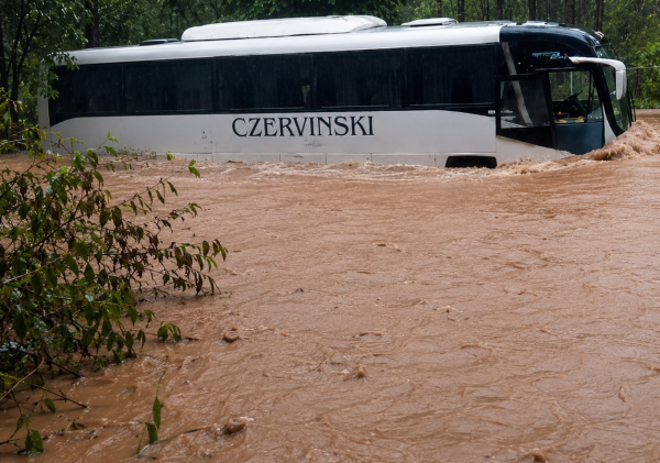 Temporais provocam inundações no Rio Grande do Sul