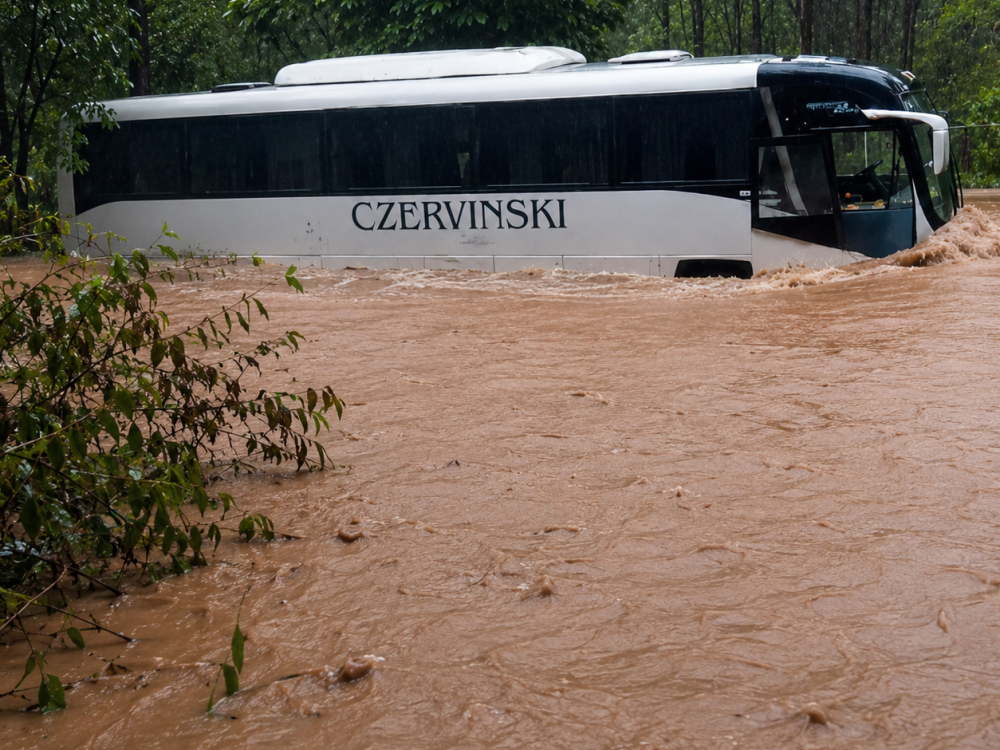 Temporais provocam inundações no Rio Grande do Sul
