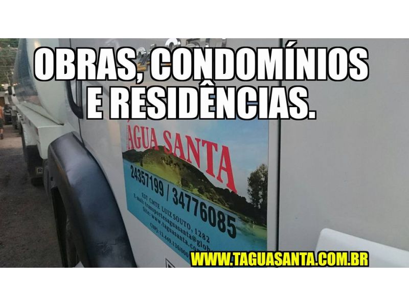 Transporte Água Potável Água Santa - Jacarepaguá