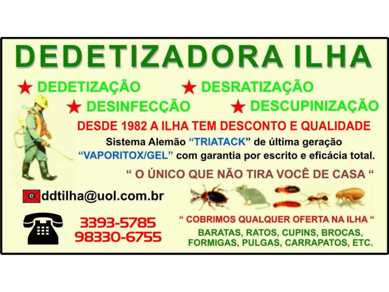 Dedetizadora Ilha - Desratização