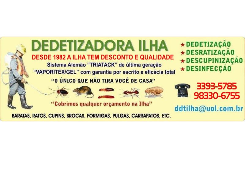 Dedetizadora Ilha - Desratização