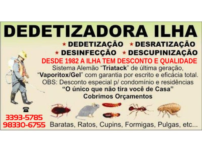 Dedetizadora Ilha - Desratização