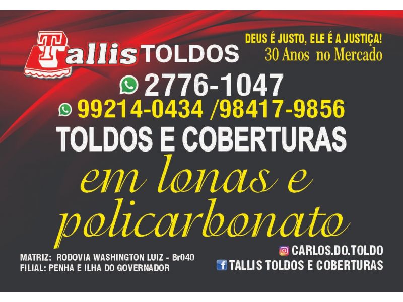Toldos e Coberturas - Duque de Caxias